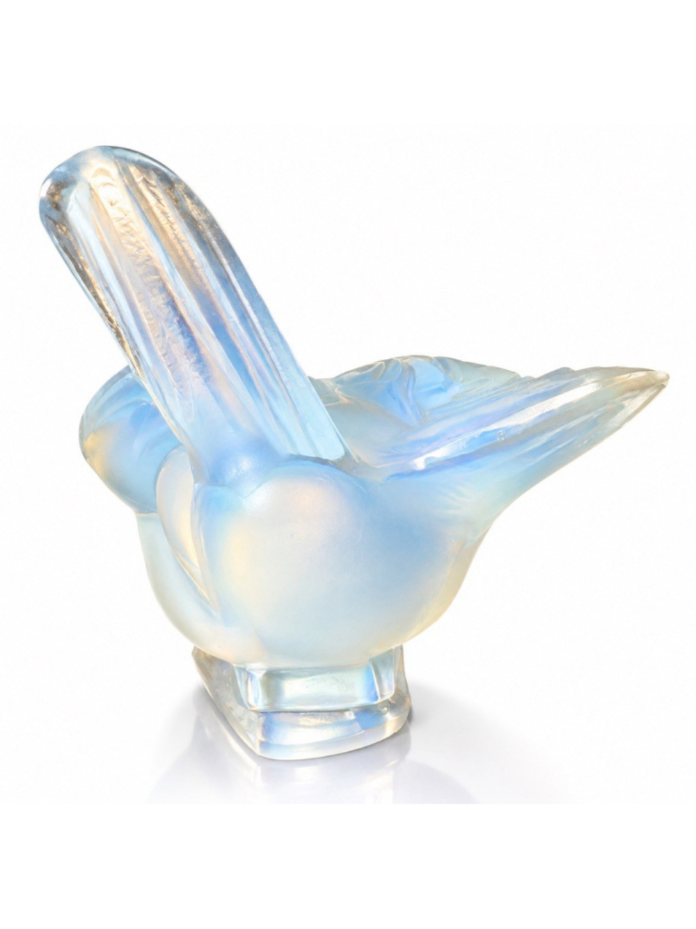 Signed Sabino France Opalescent Glass Bird Figurine Art Deco French Glass - Picture 3 of 7
